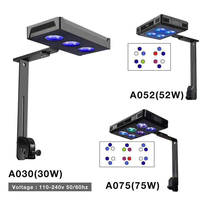 

GAKO 30W 52W 75W LED Aquarium Light Dimmable Full Spectrum For Coral Reef Grow Fish Tank LED light marine sea tank coral SPS LPS