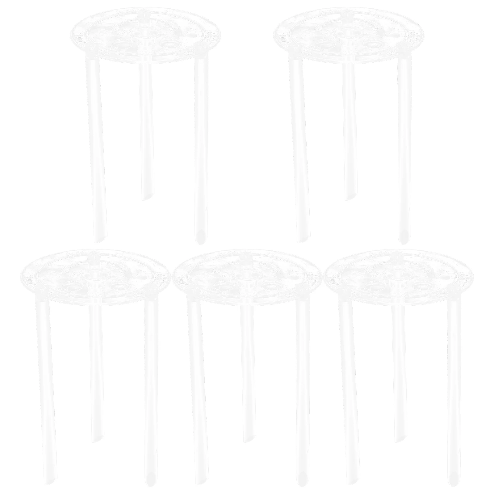 

5 комплектов пластиковых дюбелей для торта, ярусные опоры, разделительные тарелки, многослойные штабелируемые подставки для многоуровневых тортов на свадьбу, день рождения, выпечки