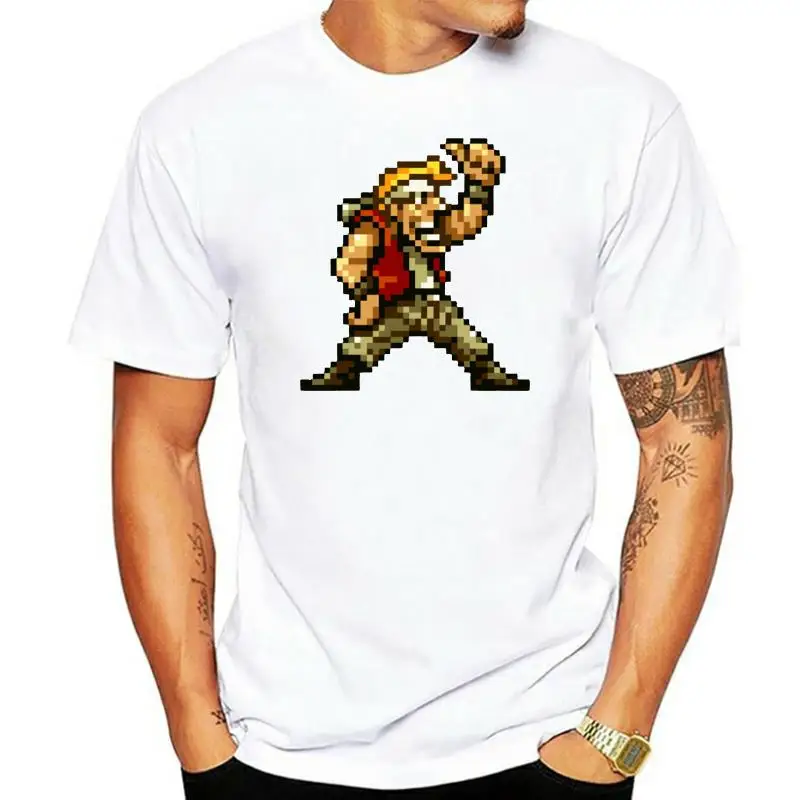 Metal Slug T Shirt Marco Rosi T Shirt Graphic 6Xl Tee Shirt Beach Cute 100 Cotton Short Sleeve Men Tshirt 015092