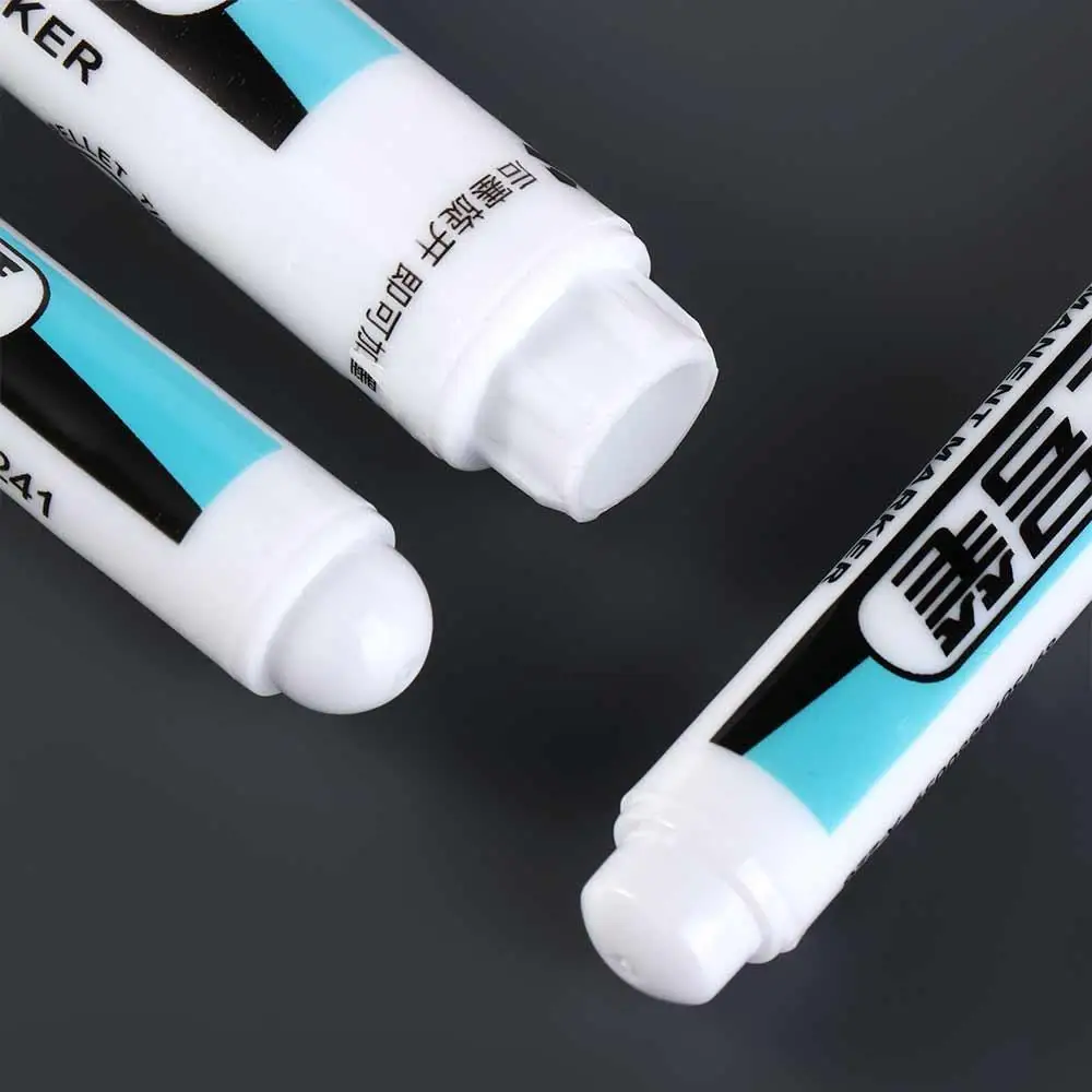 0.7mm/1.0mm/.2.5mm White Permanent Paint Pen Not Easy To Fade Smooth Writing White Marker Pens Not Dirty Hands