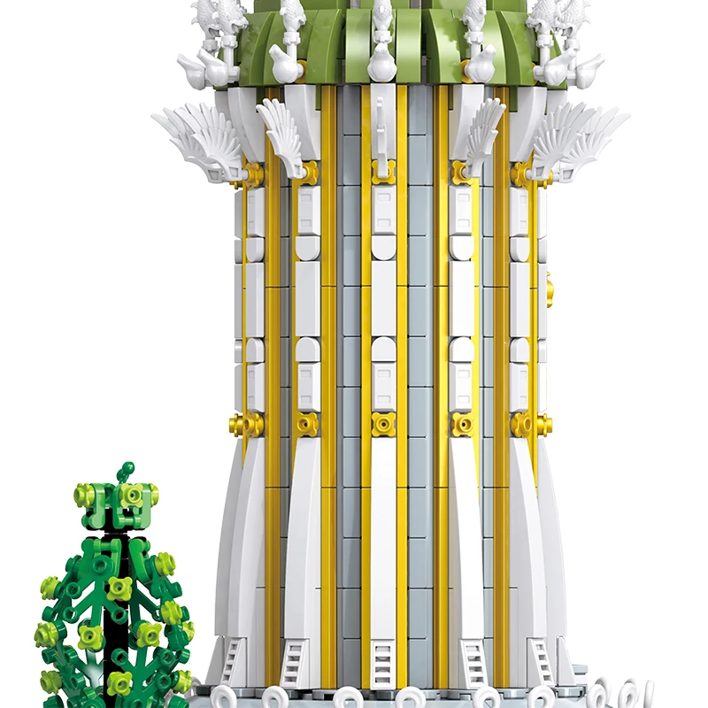 3726PCS Elven City Tower Of Zodiac Building Blocks Sets Assembly Toys MOC Street View Bricks Model Ornaments For Ideal Gifts
