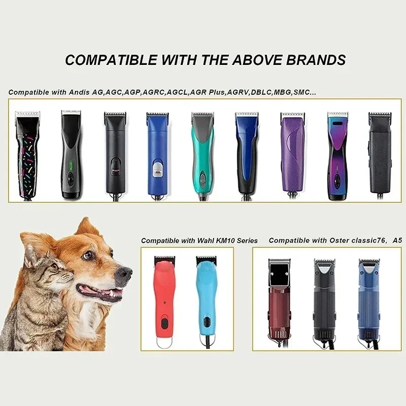 Pet Dog Animals Grooming Detachable Blade Compatible with Oster A5， Classic 76，Star-Teq，Power-Te,Powerline，Outlaw .....Clippers - view 4