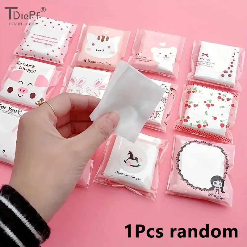 25 개/가방 작은 패키지 메이크업 코튼 섬세한 운반 얇은 깨끗한 메이크업 리무버 코튼 매니큐어 리무버 메이크업 도구