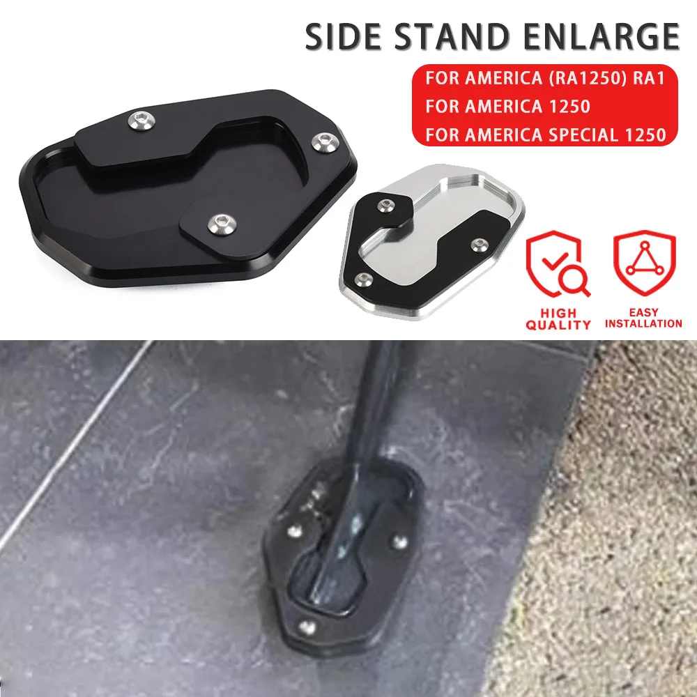 

For Pan America RA1250 RA1 1250 Special 1250 RA1250S PanAmerica 2021 2022 2023 Side Stand Enlarge Kickstand Extension Plate Pad