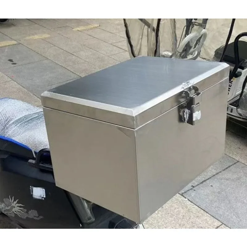 

Motorcycle stainless steel trunk, electric vehicle trunk, toolbox storage box