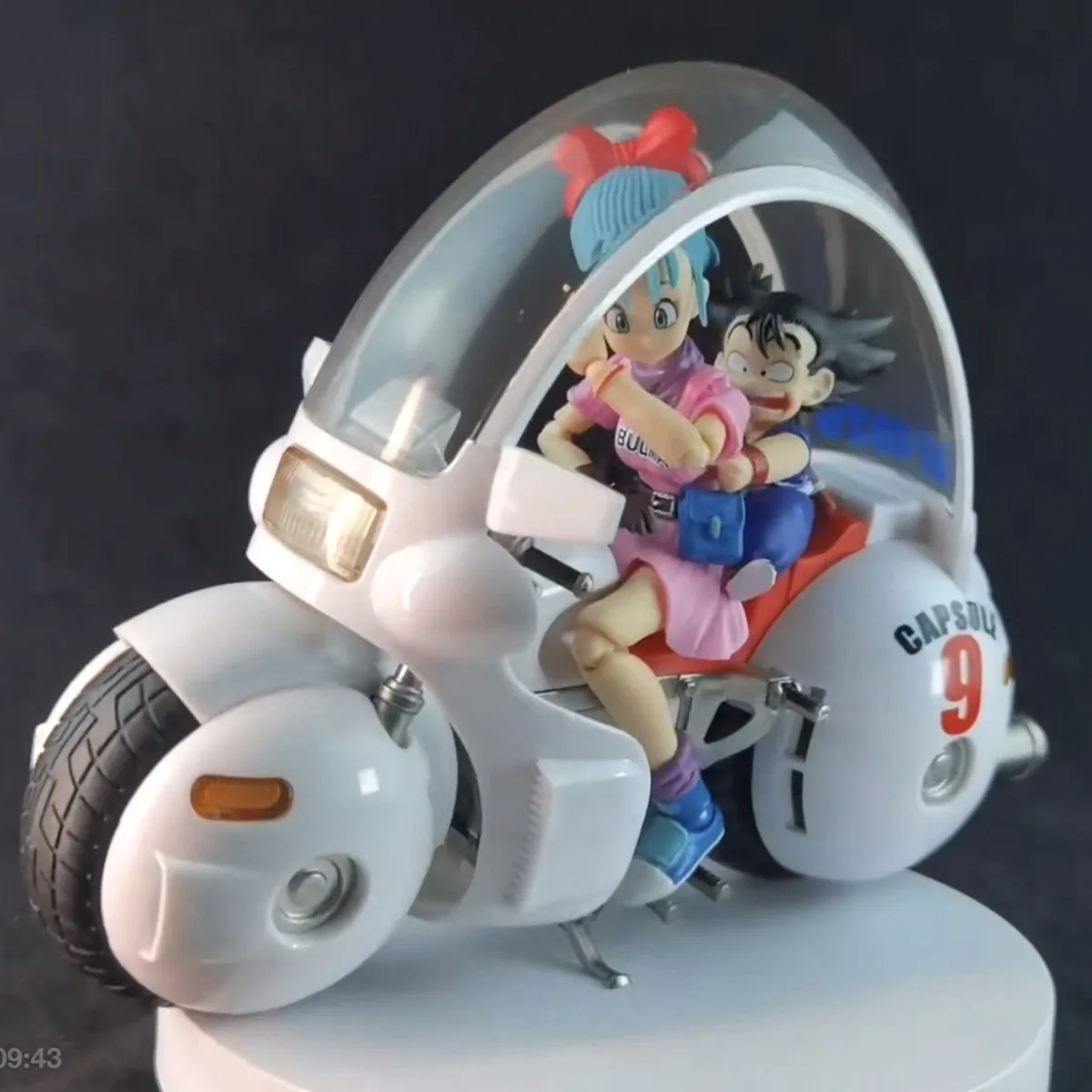 

New Dragon Ball Motorbike Girl Bulma Goku Suit Black Hole Model Shf Action Figures Collection Cute Mini Model Ornament Gift Toy