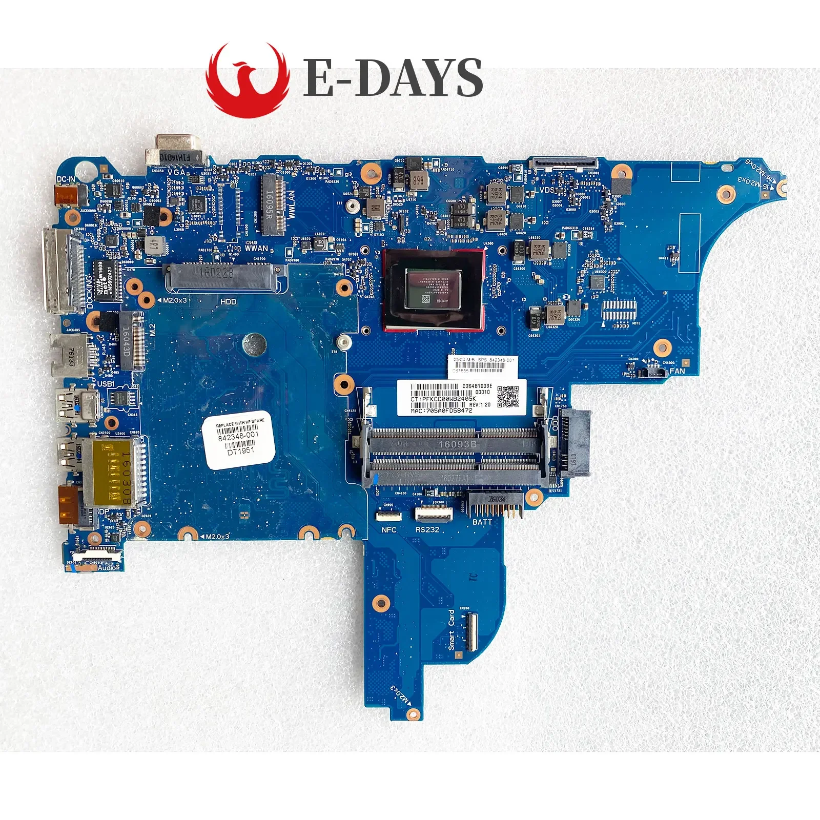 

6050A2723801 842345-001 842345-601 842347-001 842347-601 Основная плата для Probook 645 G2 655 G2 Материнская плата ноутбука A8/10 CPU