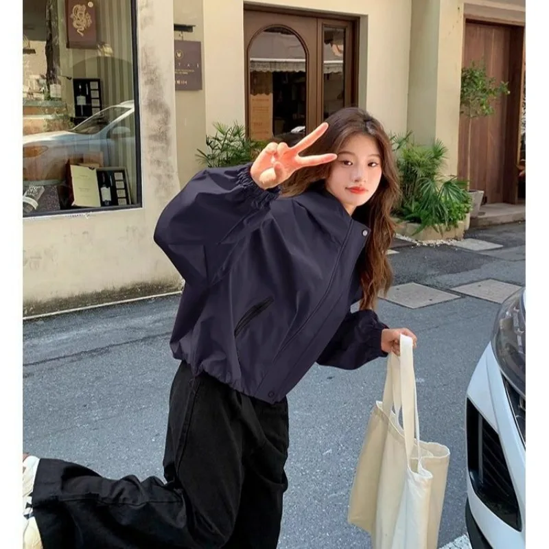 

Workwear for Women Spring and Autumn 2025 New Design Small Hooded Loose Jacket