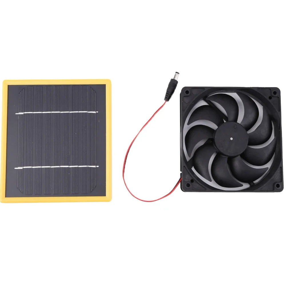 

5W 6V Solar Panel Exhaust Fan Solar Power Fan For Dog Chicken House Air Extraction Ventilation Fan For Home Improvement