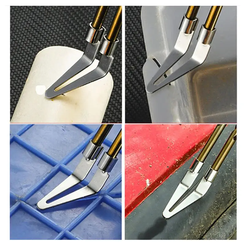 5/10PCS Smooth Head Adjustable Soldering Repair 45 Degree Elbow Smoothing Head For Plastic Welding Tool Car Bumper Repair Tool