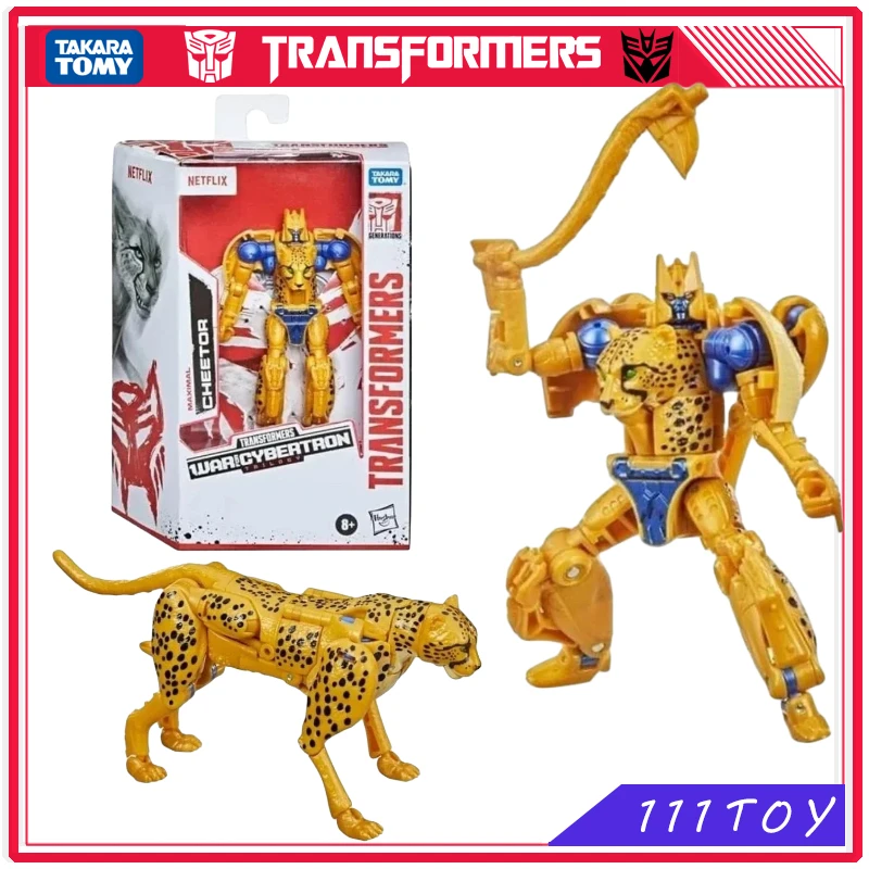 In Stock Transformers Toys War for Cybertron Netflix Limited Cheetor Action Robot Toys Action Figures Gifts Hobbies