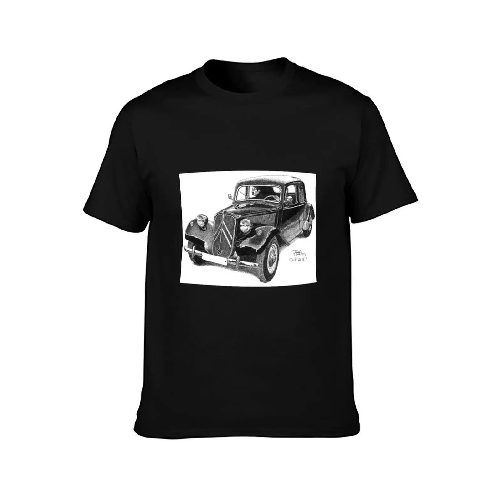 Citroen Traction Avant T-Shirt plus size tops anime vintage t shirt men