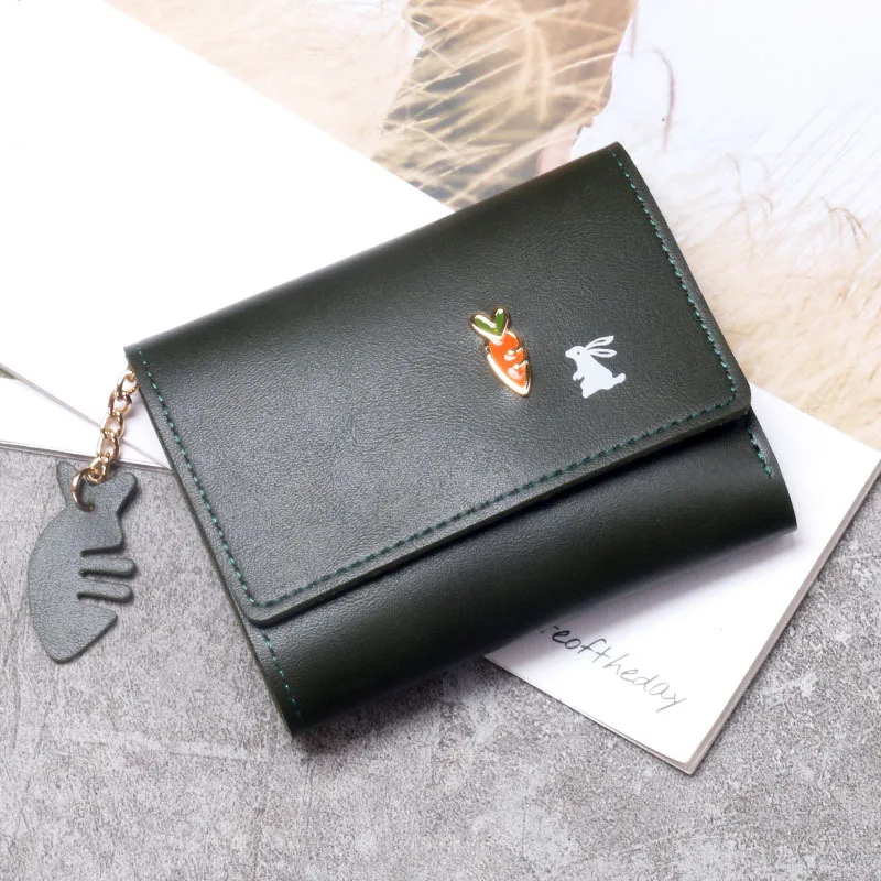 Fashion Women Cute Cartoon Wallet Small Hasp Girl Brand Designed Wallets Pu Leather Short Coin Purse Female Card Holder