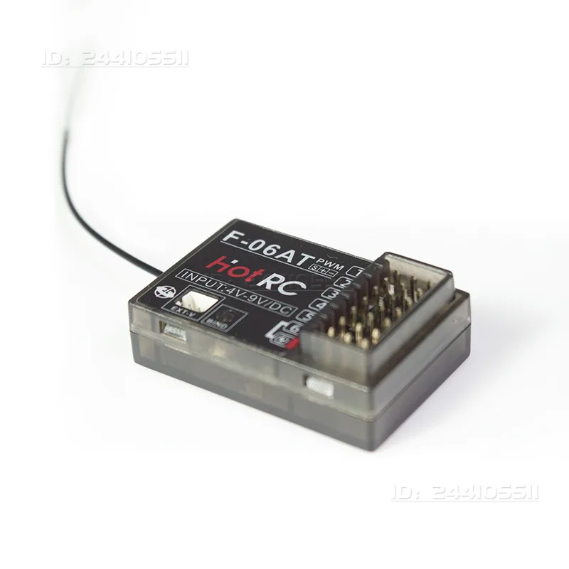 HotRC 4/6/8/10CH 2.4G Receiver F-04BT F-04AT F-06AT F-08AT F-01AT F-10A Gyro Voltage Return for RC Car Plane Tank Boat CT-6A Toy - view 3