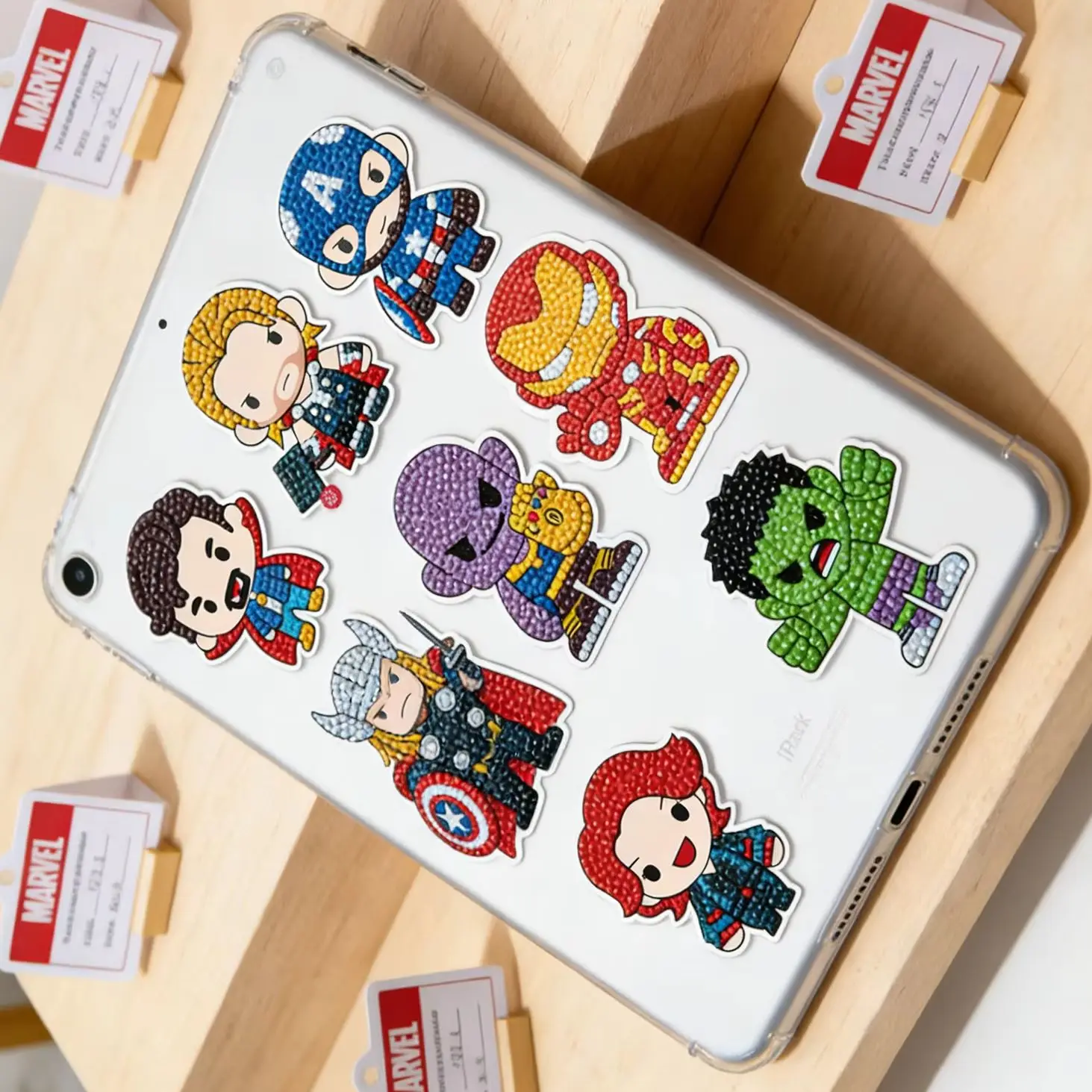 

Anime Superhero DIY Diamond Art Stickers Shiny Drill Decals Craft Kit Magic Movie Peripheral for Kids Gift Home Decor