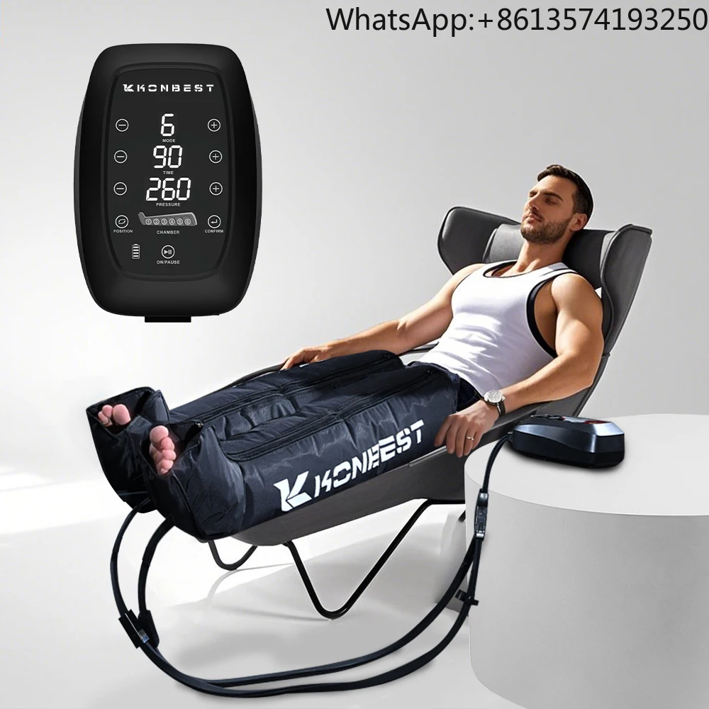 Digital Dvt Pump Pneumatic Sport Circulation Pressure Air Compression Machine Recovery Boots Leg Massager