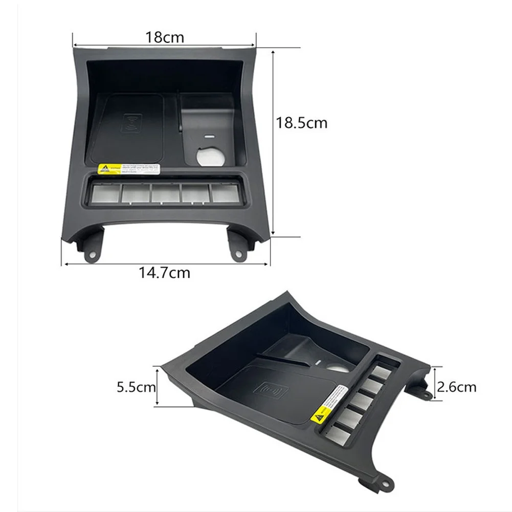 15W Car Wireless Charging Panel Replacement for For Golf VI For Jetta For scirocco ABS Black Dash Integration Kit