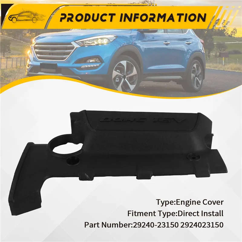 Nouveau couvercle de moteur de voiture pour Hyundai Elantra Tucson Kia Sportage MK2 Soul 2.0L 29240-23150 2924023150