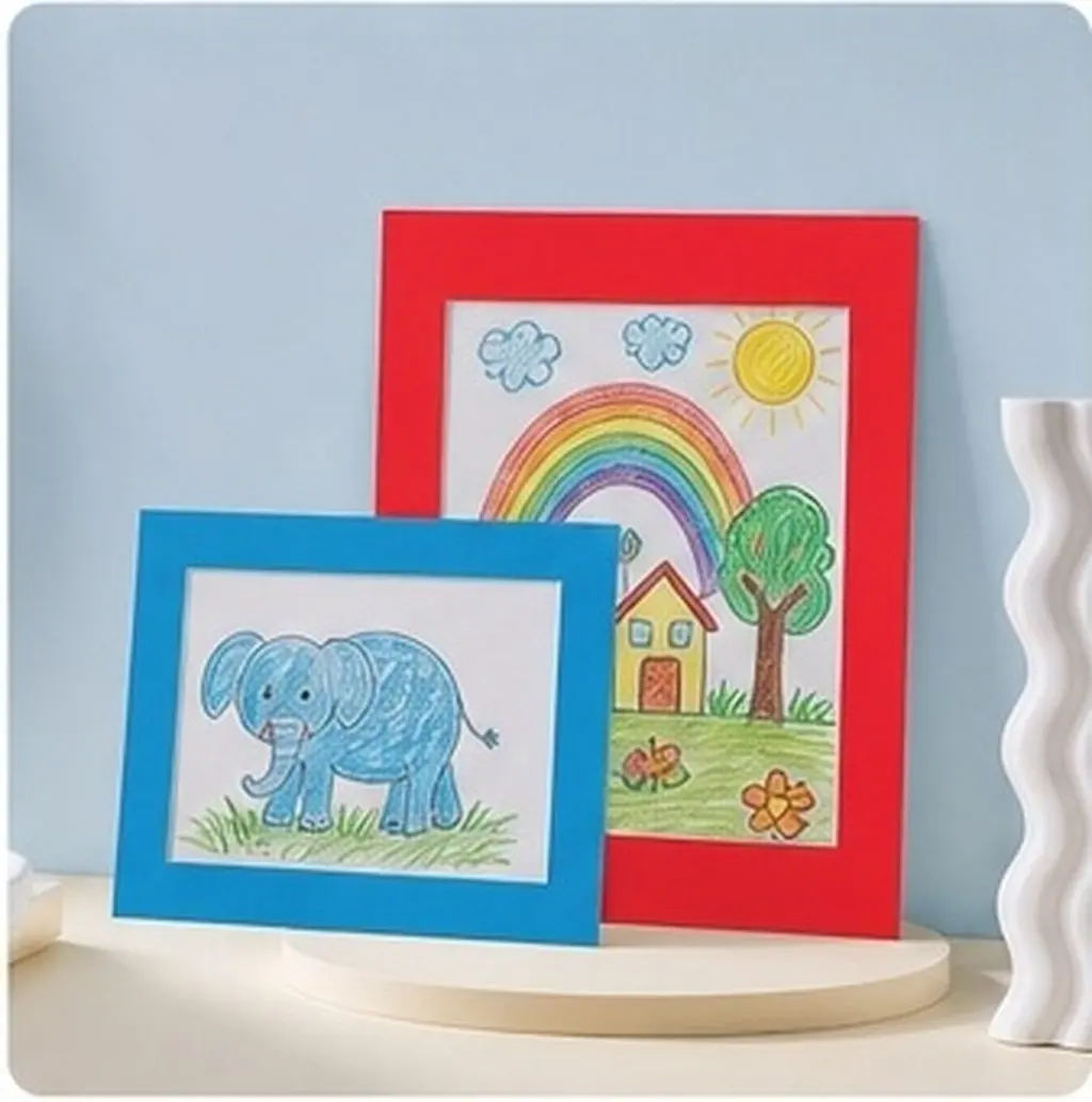 12Pcs Drawing Frames Display Easy Use Temporary Exhibits Parties Festivals Kindergarten Nursery Decorations