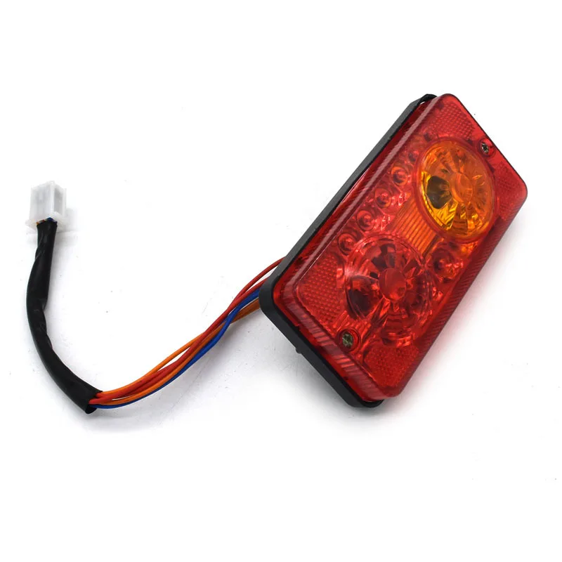 12V/48-60V Electric tricycle turn signal rear tail lamp 3W reversing Warning Lights trailer traffic vehicle brake Taillight