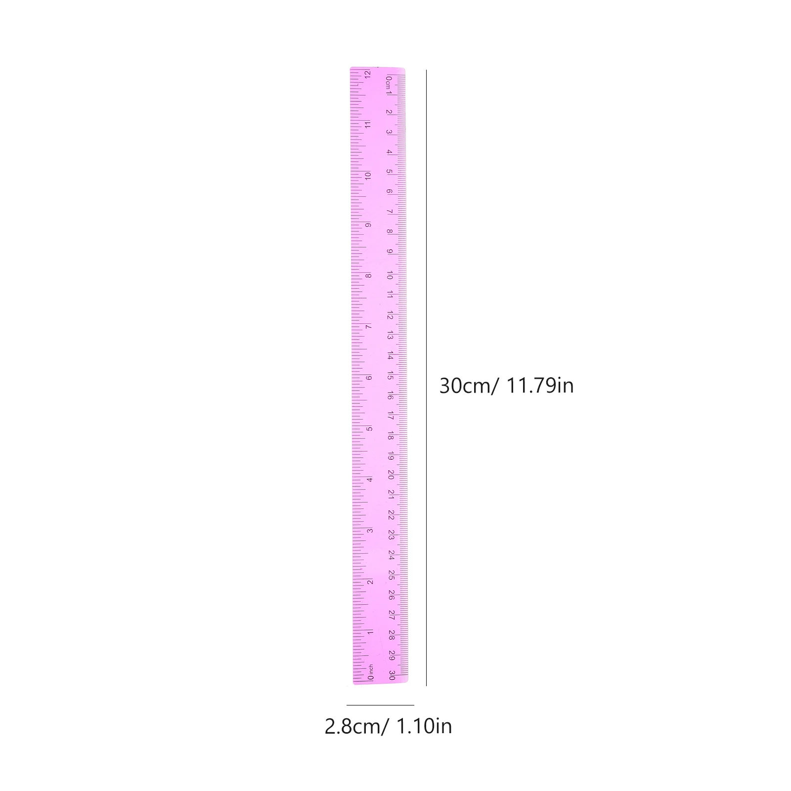 5 Pcs Creative Plastic Ruler Reusable Drawing Rulers for Classroom Students Colored Multi-function Straight Portable Painting