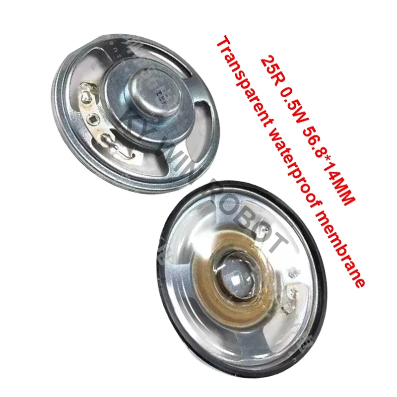 2pcs/lot New Ultra-thin Speaker Waterproof 25ohms 0.5watt 0.5W 25R Speaker Diameter 57MM 5.7CM Thickness 14MM IC Electronic Comp