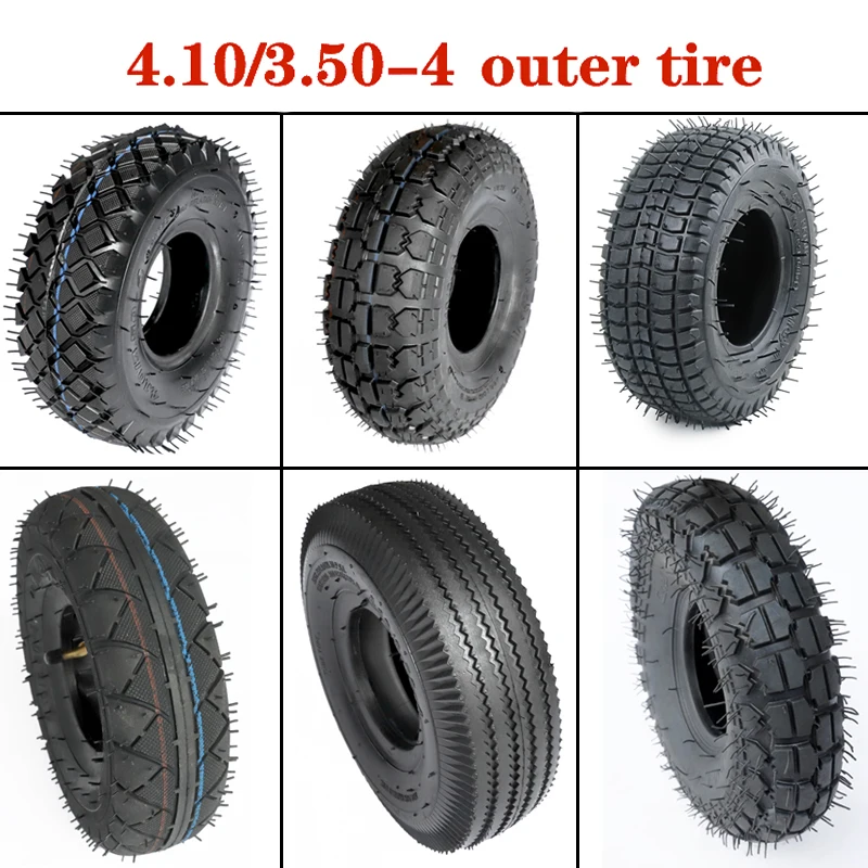 10 Inch Electric Scooter Pneumatic Wheel Tire 410/350-4 4.10/3.50-4 4.10-4 410-4 3.50-4 350-4 Outer Tyre