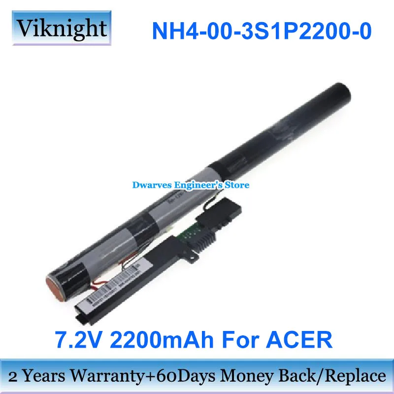 

7.2V 2200mAh 15.84Wh Battery NH4-00-3S1P2200-0 For Acer Aspire One 14 Z1401 Series Z1-401-C9JN C283 C2XW C7J6 C9UE C6YW C6FE