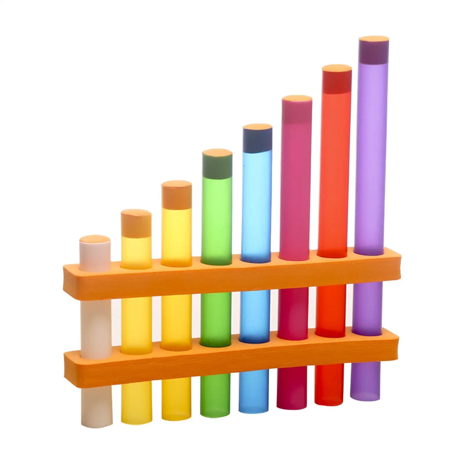 4x Homemade Pan Flute Small Inventions Musical Instrument Panpipe Toy for