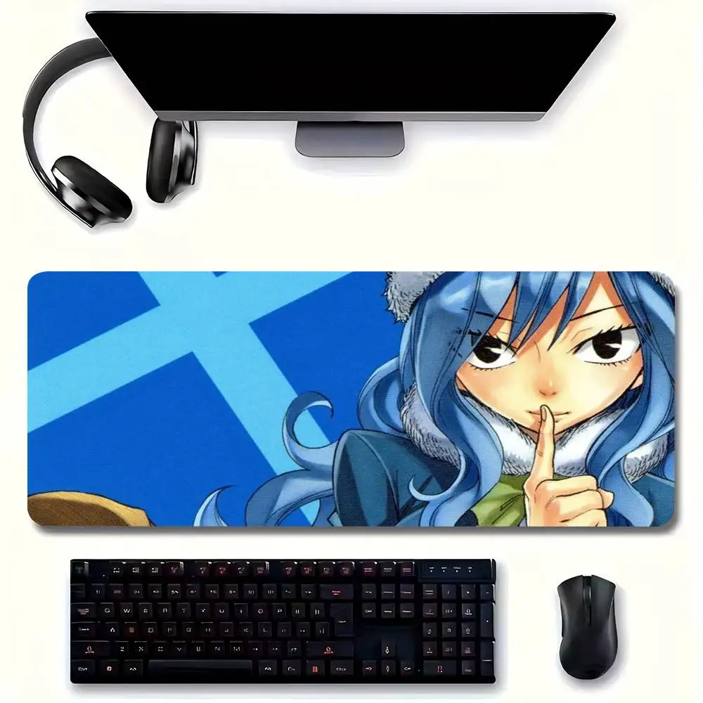 Juvia Animation Fairy Tail Mousepad Non-slip Suitable For Office Computers Laptops E-sports Game Desk Mats XXL Keyboard