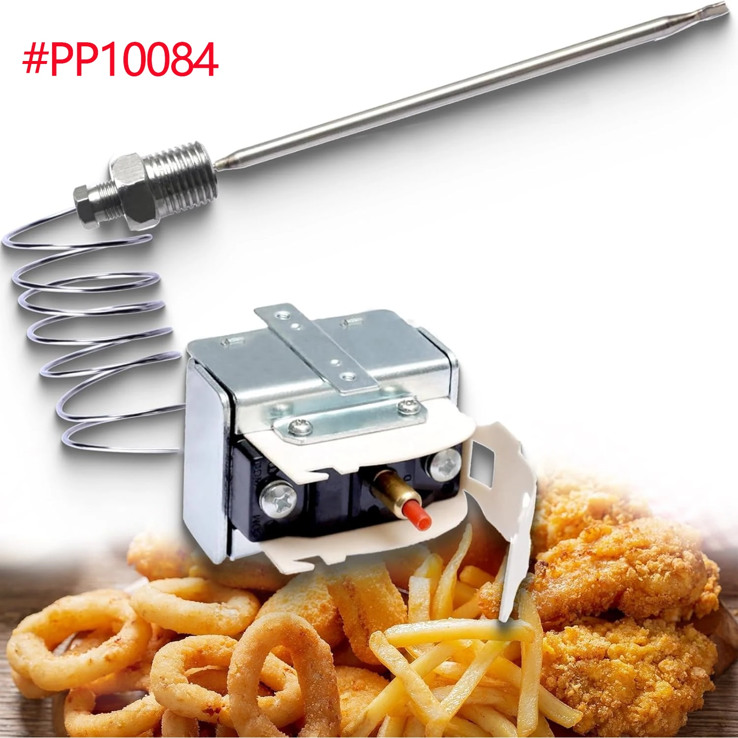 

PP10084 Высококонцевой выключатель для деталей фритюрницы Pitco, термостат с резьбой 1/4 дюйма, коробка для предметов Mpt 450 ° Ф/230 ° C Термостат безопасности Hi Limit