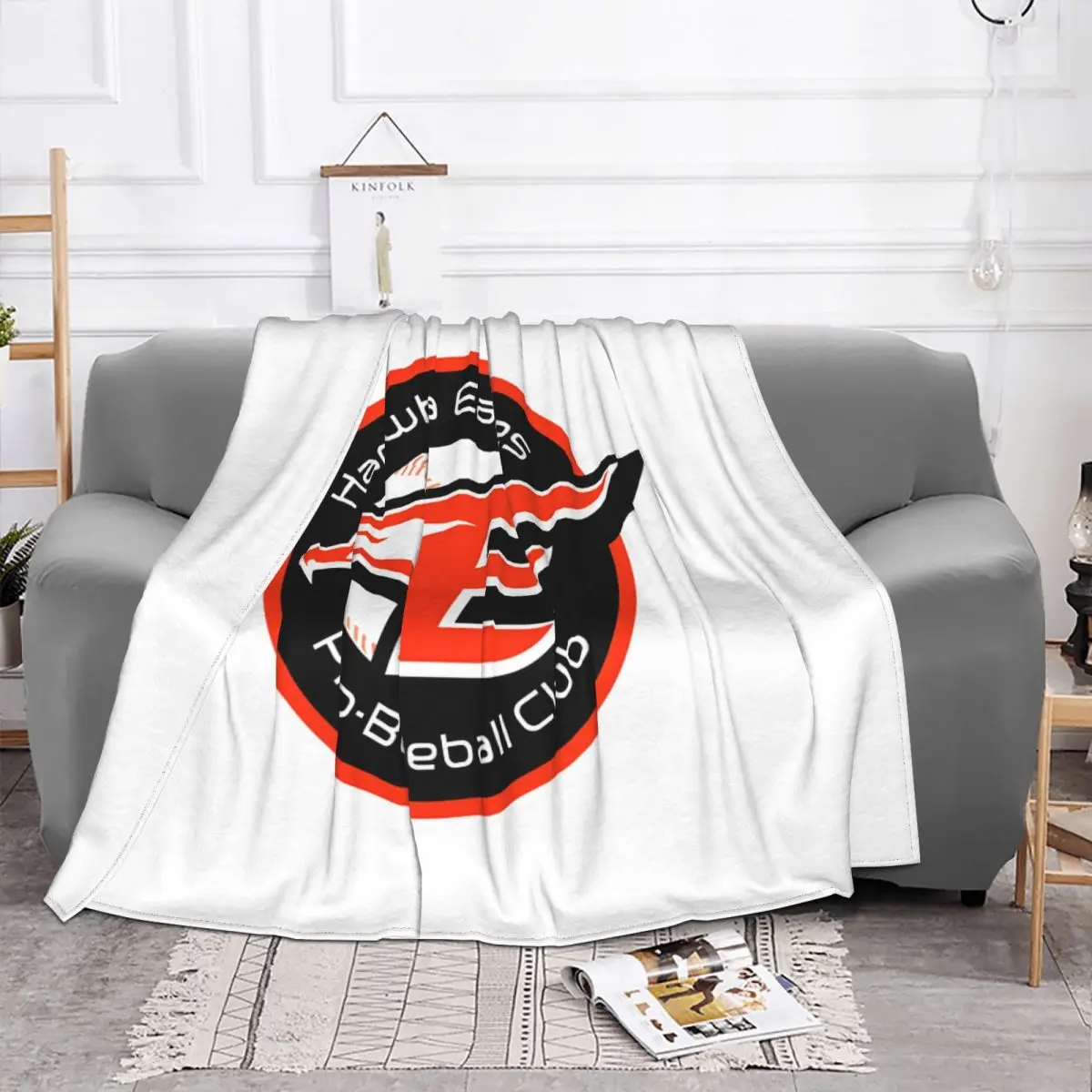 Hanwha Eagles Baseball Team Sport Lover Blanket Velvet Decoration Super Warm Throw Blankets for Bedding Bedroom Rug Piece