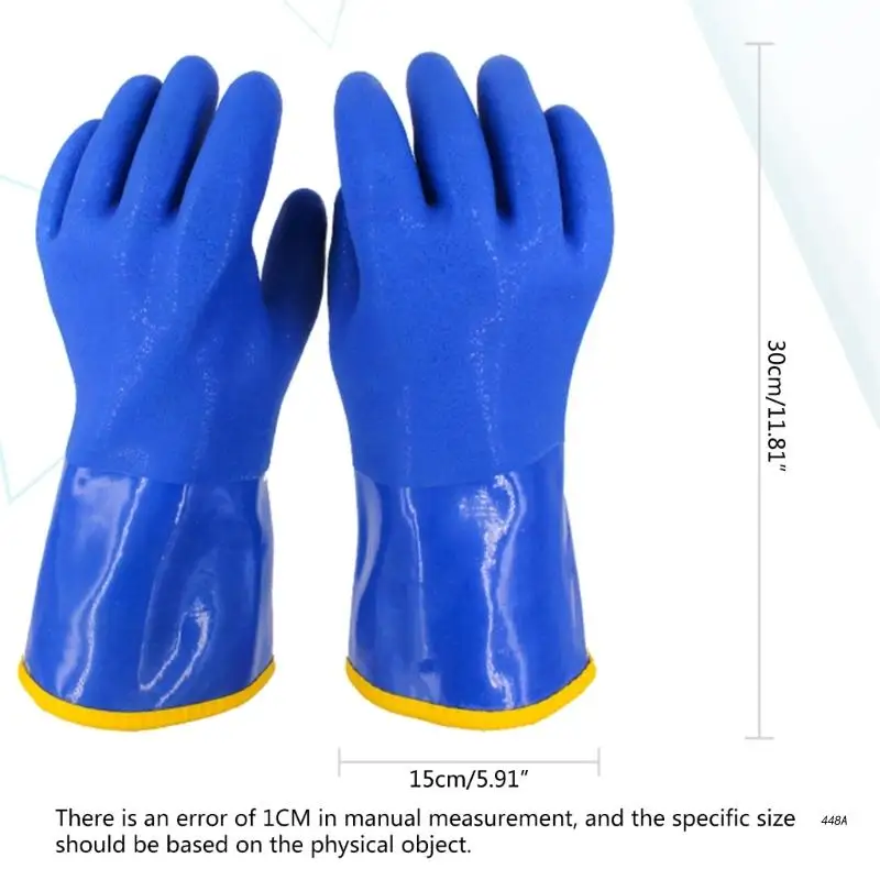 Men Work Thermal Gloves -20 Degree Winter Protection Waterproof Non-slip Oilproof Wear-resistant Cold Storage Fishermen