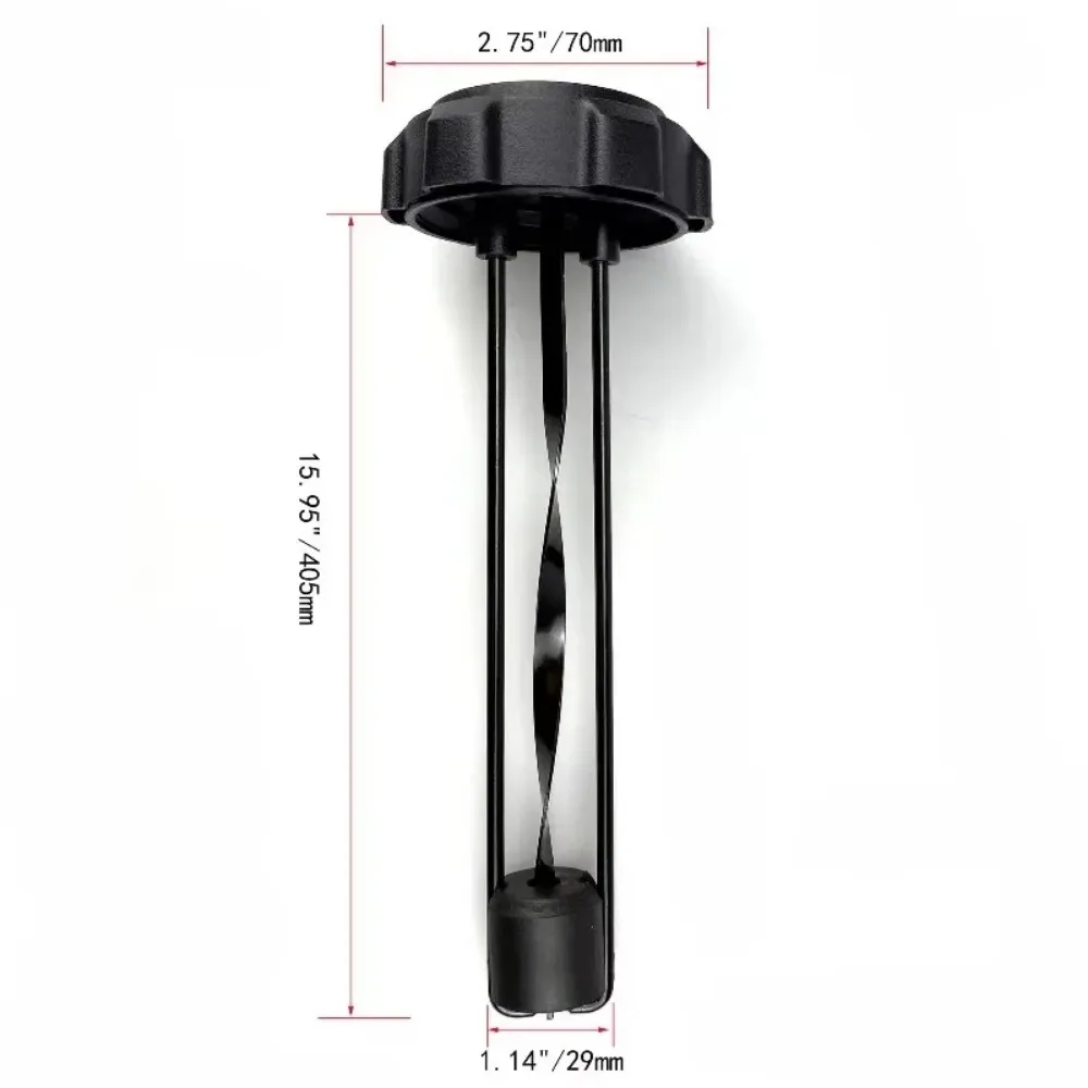 New for Automobile Mechanical Liquid Level Gauge Black PopularGas Caps with Gauge Snowmobile Gas Caps Build in Gauge