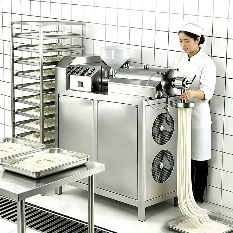 Automatic Commercial Multi-functional Rice Noodle Machine for Yunnan Small Rice Noodles Large Wide Flour Rice Cake Sweet