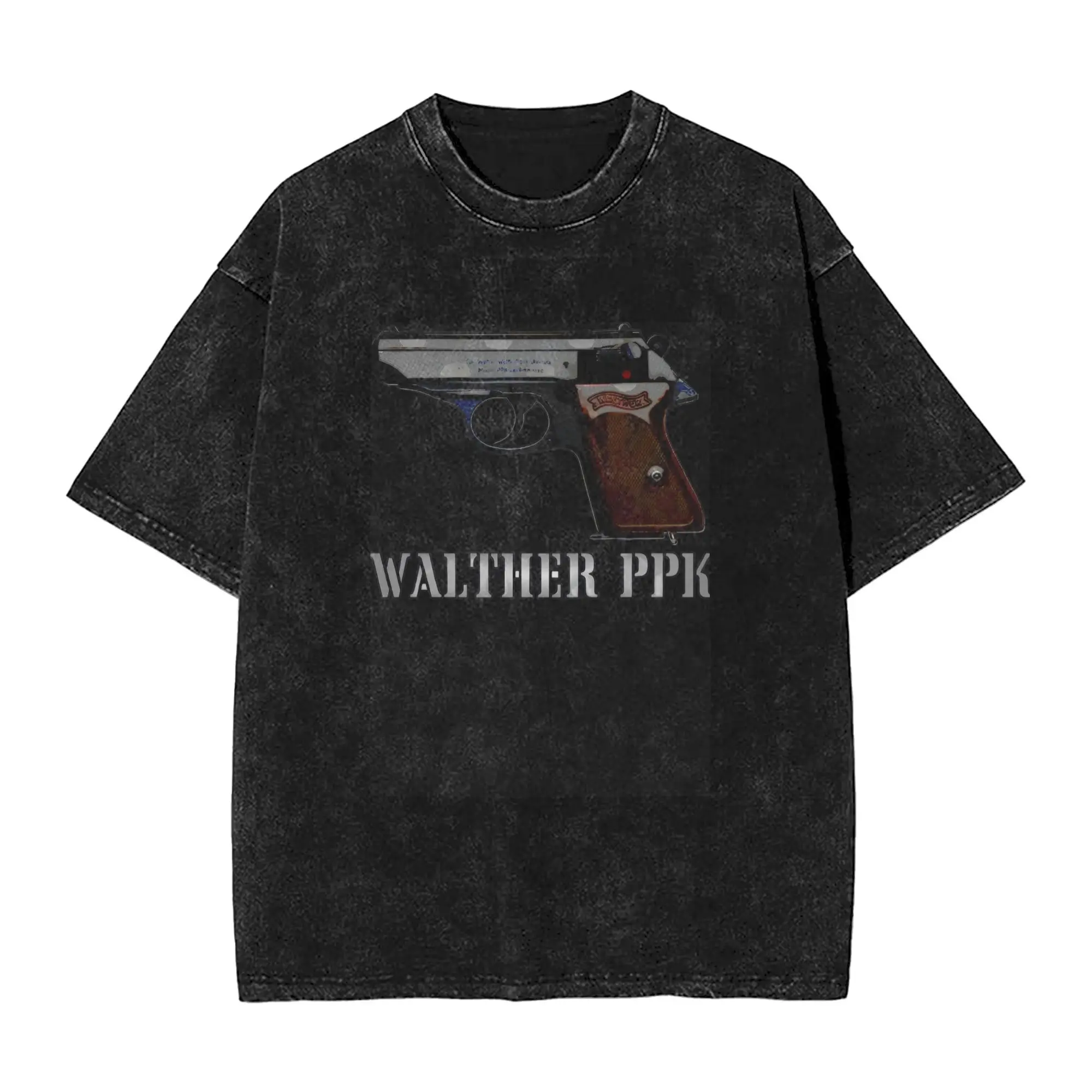 

Футболка с логотипом Walther PPK, летние футболки в стиле ретро Y2K, повседневная популярная футболка для пар, дизайнерские футболки с короткими рукавами