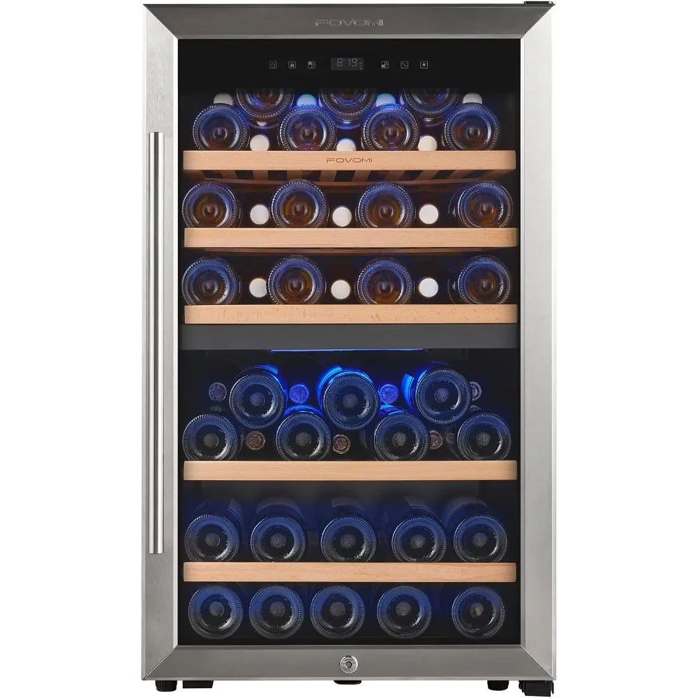 Wine Refrigerators,52-bottle Wine Fridge Freestanding Wine Cooler Refrigerator,(Bordeaux 750ml)