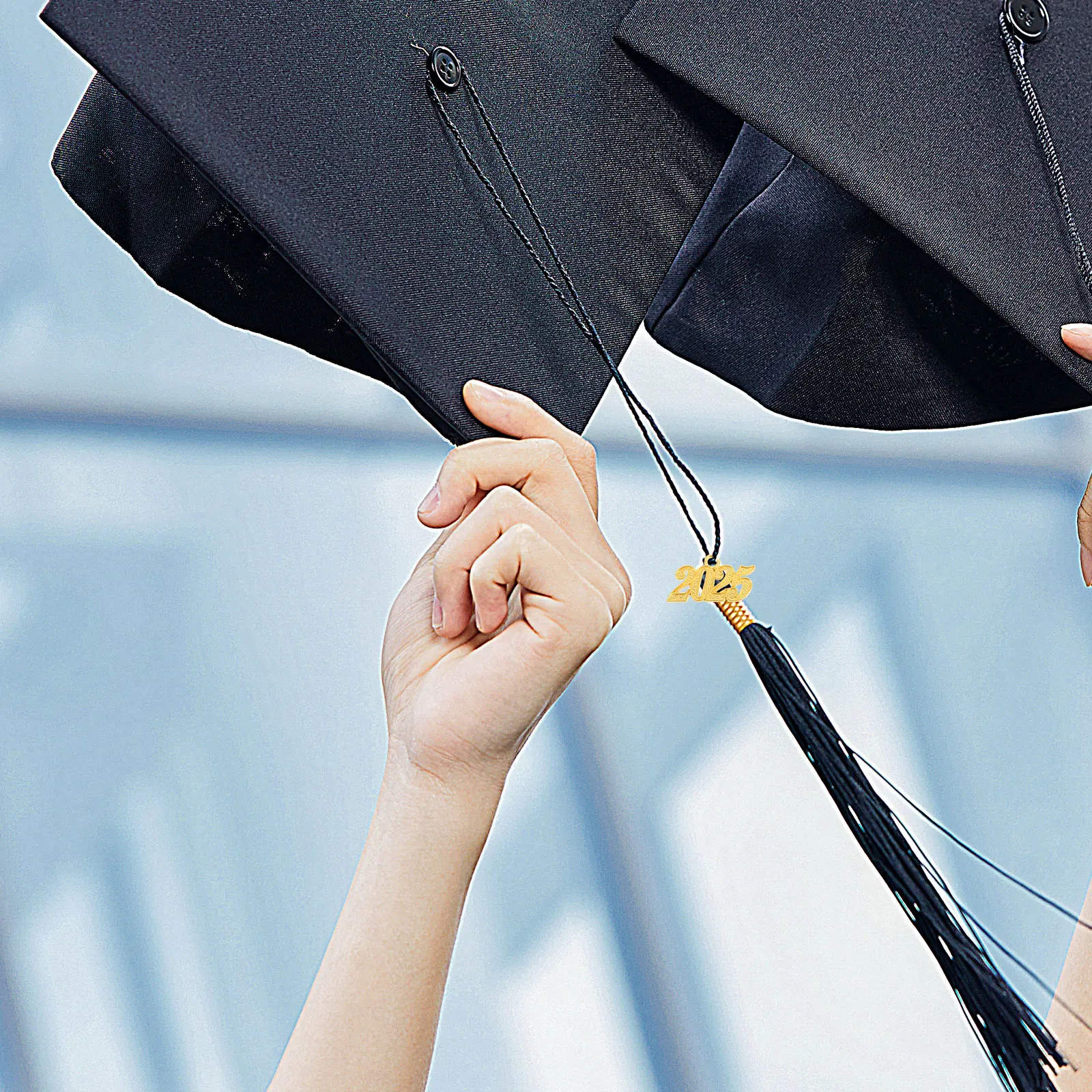 

10Pcs 2025 Tassel Accessory Year Charm Cap Decoration Graduation Keepsake Party Supplies Party Garland Tassel Caps