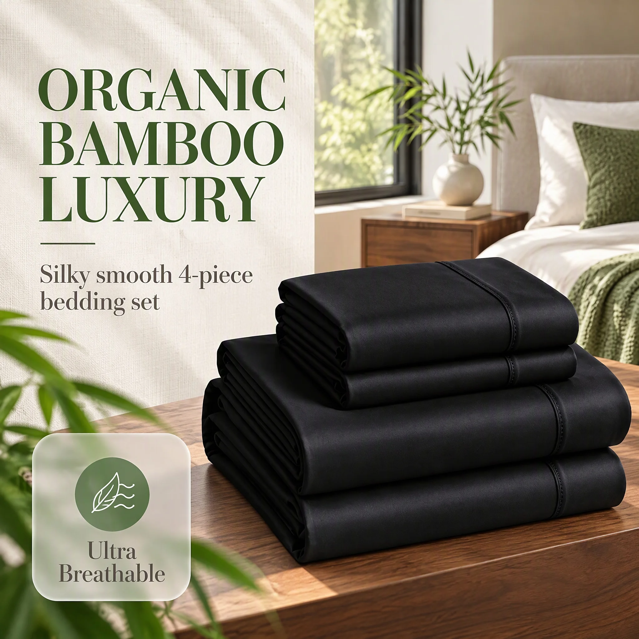 4-teiliges Bettwäsche-Set mit – Fitted Bed Sheets Deep Pocket Bewertung und Preis