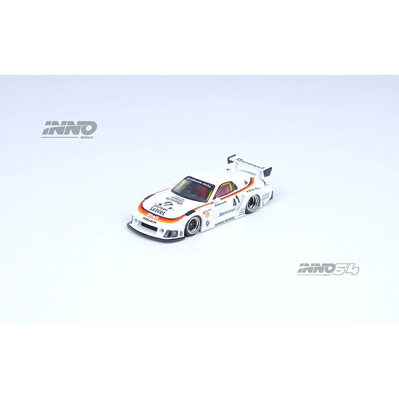 INNO In Stock 1:64 LBWK RX7 FD3S Super Silhouette Diecast Diorama Car Model Collection Miniature Toys