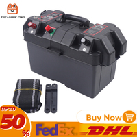 Multifunction Portable Marine Motor Battery Box Dual USB Ports Independent Switch Design Suitable For Small-boat Transom