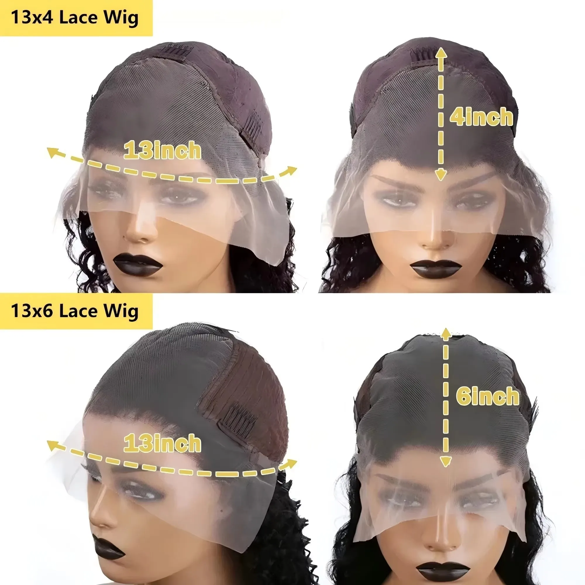 250% Density 30 40 Inches Loose Deep Wave 13x4 13x6 Lace Front Wig Natural Looking Versatile Style Human Hair Lace Wig
