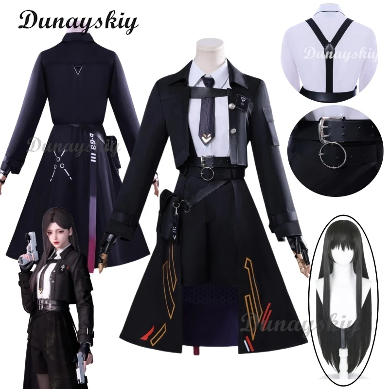 

Game Love And DeepSpace Player Cosplay MC Outfit Costume Fight Uniform Full Set Suit Halloween Party Couple for Woman Clothing