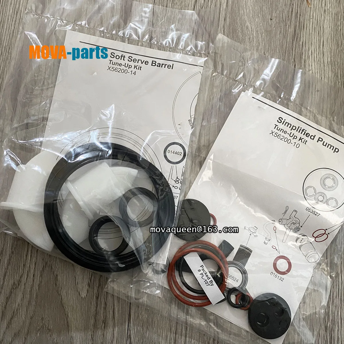 Ice Cream Maker Parts Bag X56200-10 X56200-14 TLX63146 Repair  Tune Up Kit For C708 Ice Cream Machine