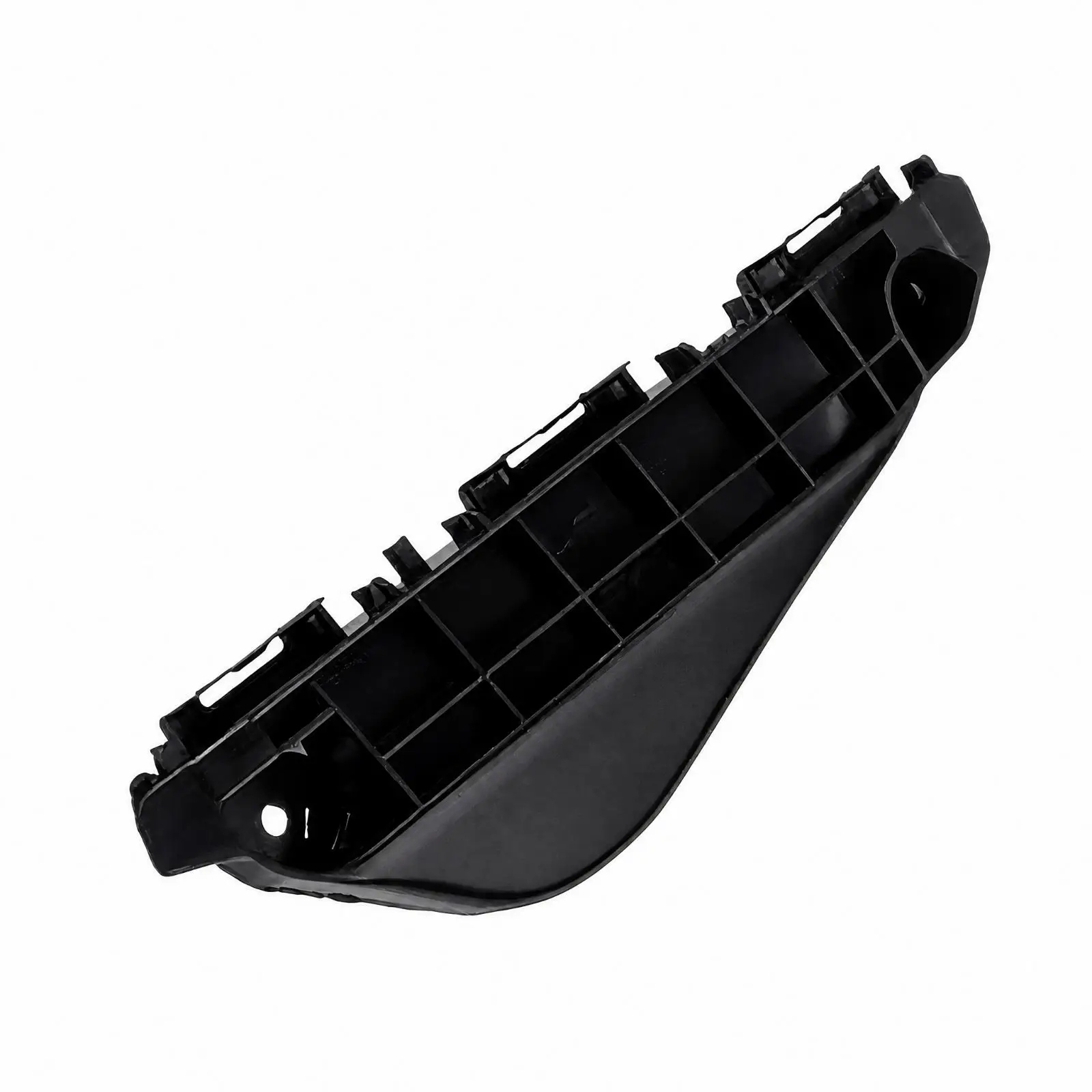Front Bumper Support Bracket with Locating Tabs and Clips Replacement Front Bumper Support Bracket with Reinforcing Ribs