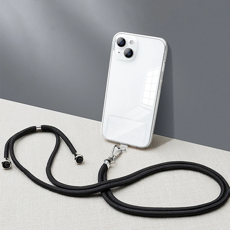 

150cm Universal Adjustable Phone Lanyard Strap Mobile Phone Hanging Rope Neck Straps Anti-lost Lanyards Smart Phone Accessories