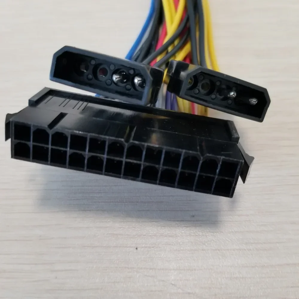 Placa-mãe atx 24pin para ide 4pin molex 18pin + 10pin adaptador cabo de alimentação para hp z800 estação de trabalho mainboard 30cm