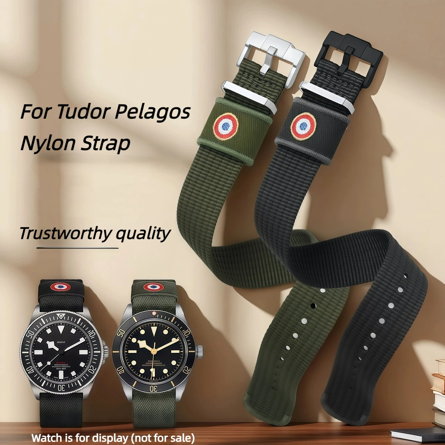 For Tudor Black Bay Red Flower Pelagos Watch Strap M2542G M25707B m25727k 22mm Outdoor Sports Nylon Watchband men Soft bracelet