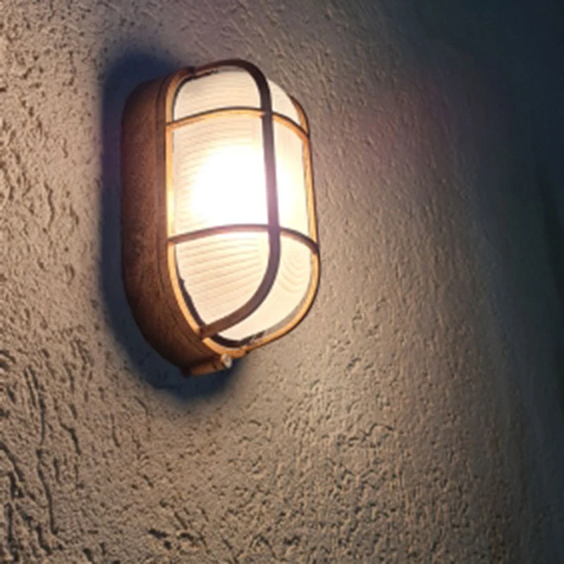 Imagem -02 - Impermeável Vintage Lâmpada do Teto Luz ao ar Livre E27 Retro Wall Light Jardim e Varanda Iluminação Home Decor Ac85265v