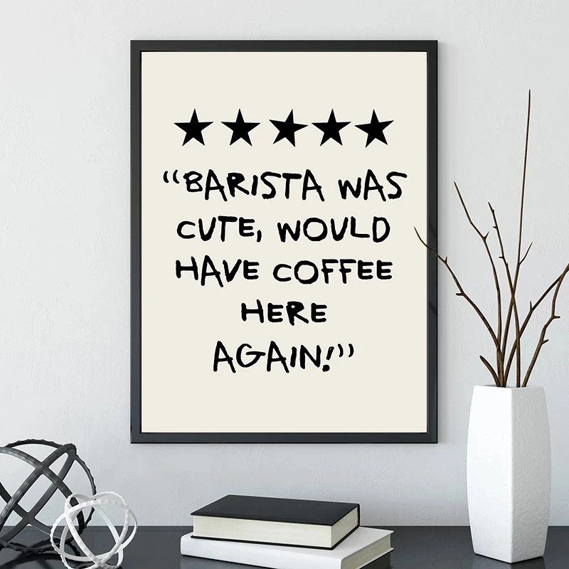 الحد الأدنى فنجان القهوة خط الفن الهيكل العظمي القهوة بار قماش الطباعة ملصق جدار صورة فنية للمطبخ مقهى ديكور القهوة عاشق هدية #3